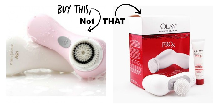 Buy not THAT: Clarisonic vs. Olay Cleansing Brush